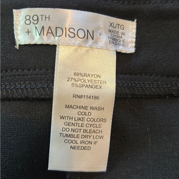 NEW 89th + Madison Women’s Black Skirt XL - Picture 4 of 6